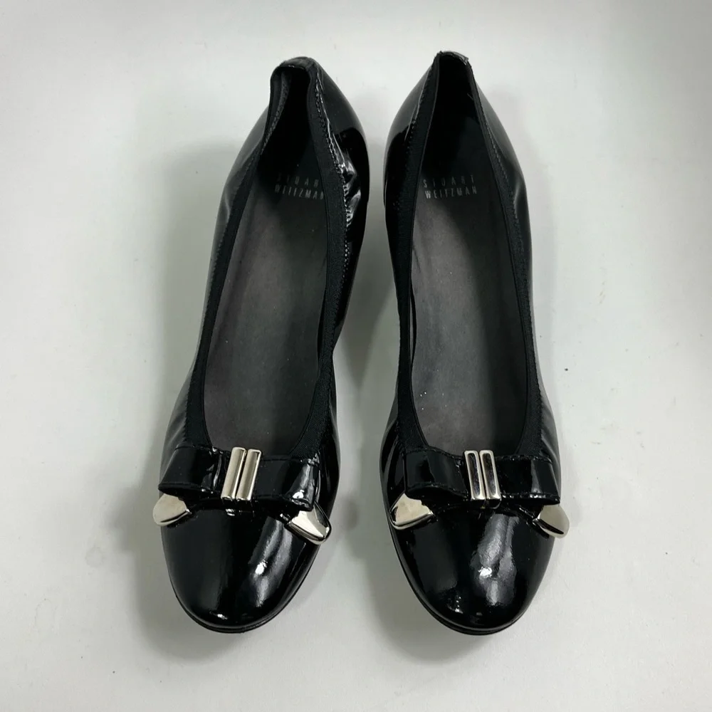 Stuart Weitzman Patent Leather Wedge Shoes - Picture 3 of 12
